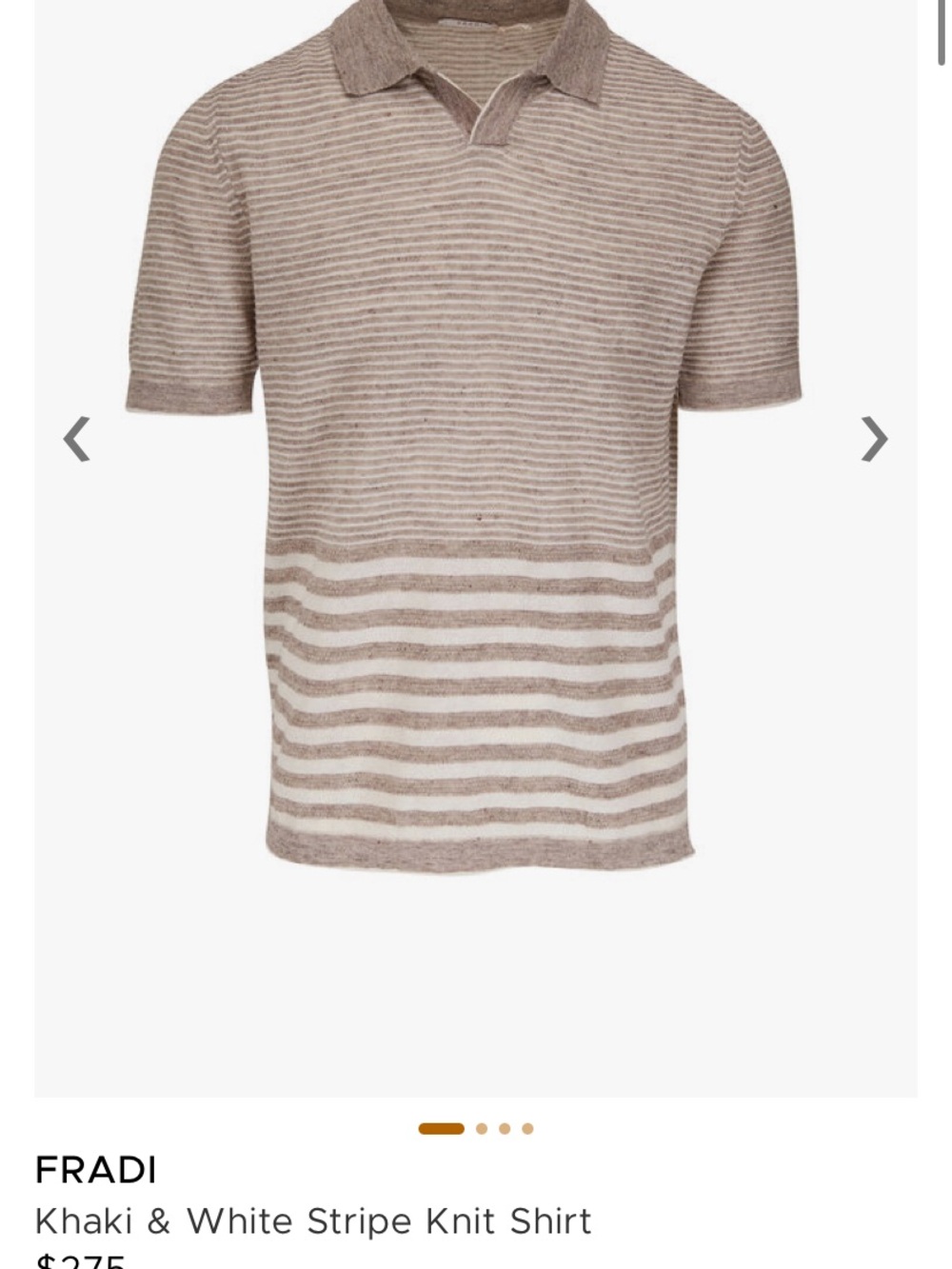Striped Men's Linen/cotton t-shirt